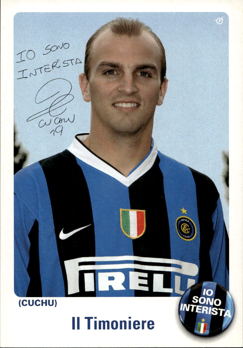 cartolina postcard Calcio Inter Promocard #6819 Cambiasso