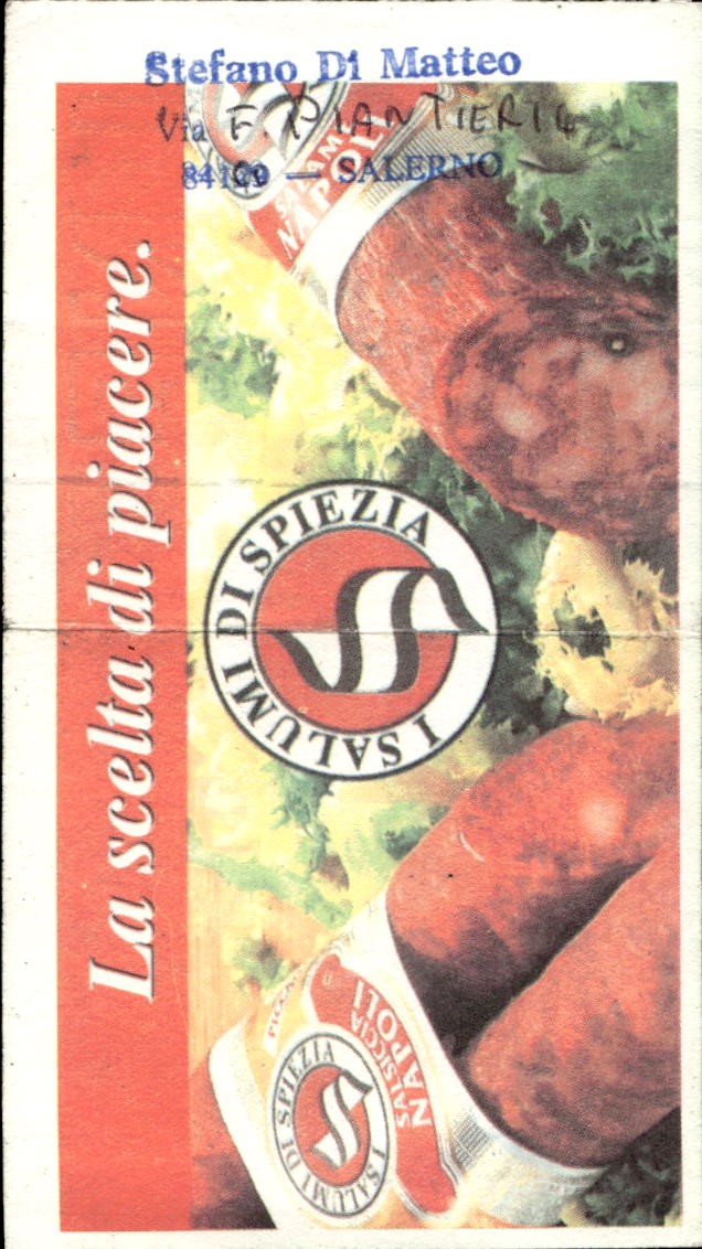 biglietto stadio SALERNITANA - NAPOLI 1996/97