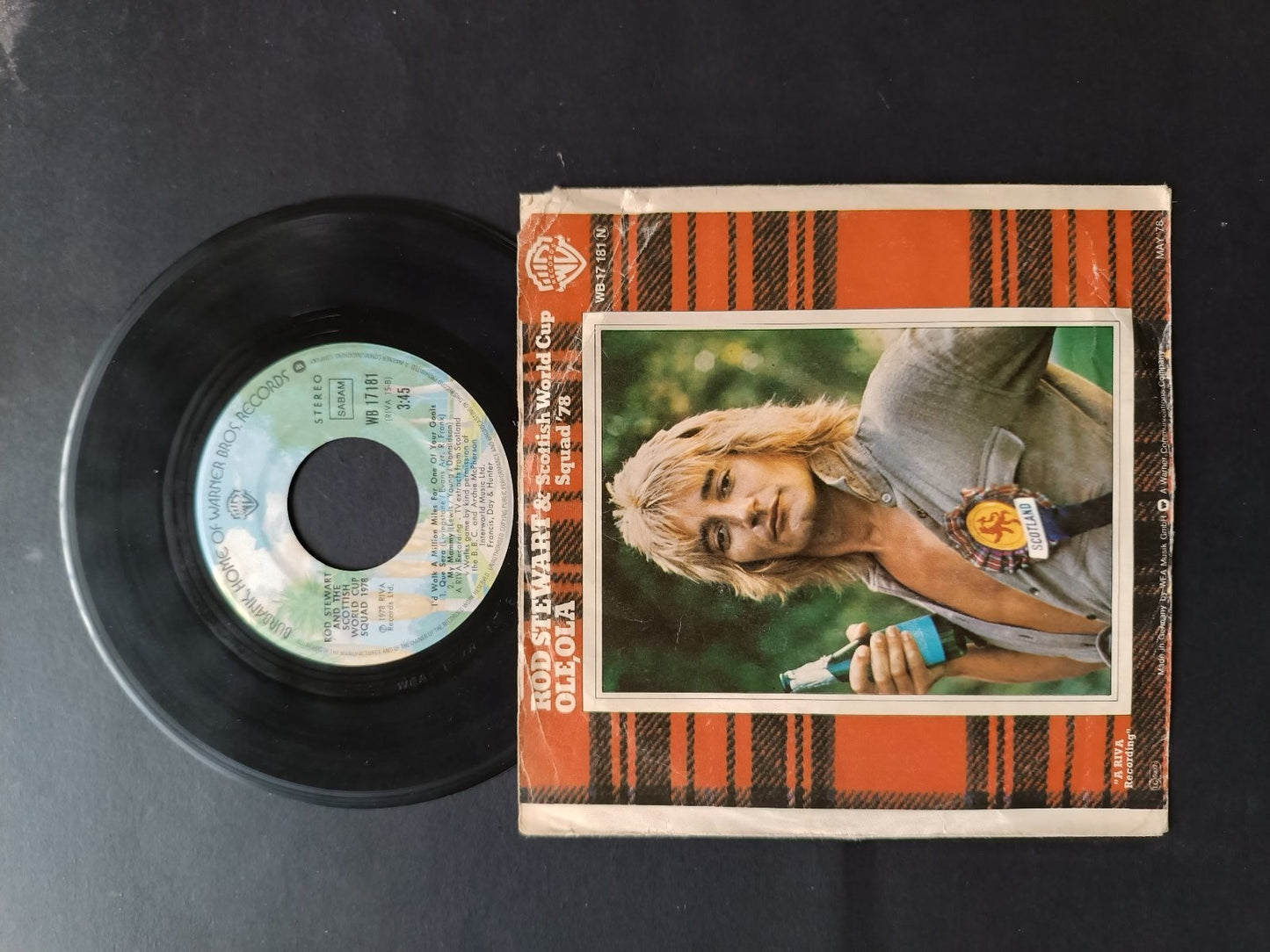 Vinile 45 giri OFFICIAL SINGLE Rod Stewart & Scottisch World Cup Squad '78