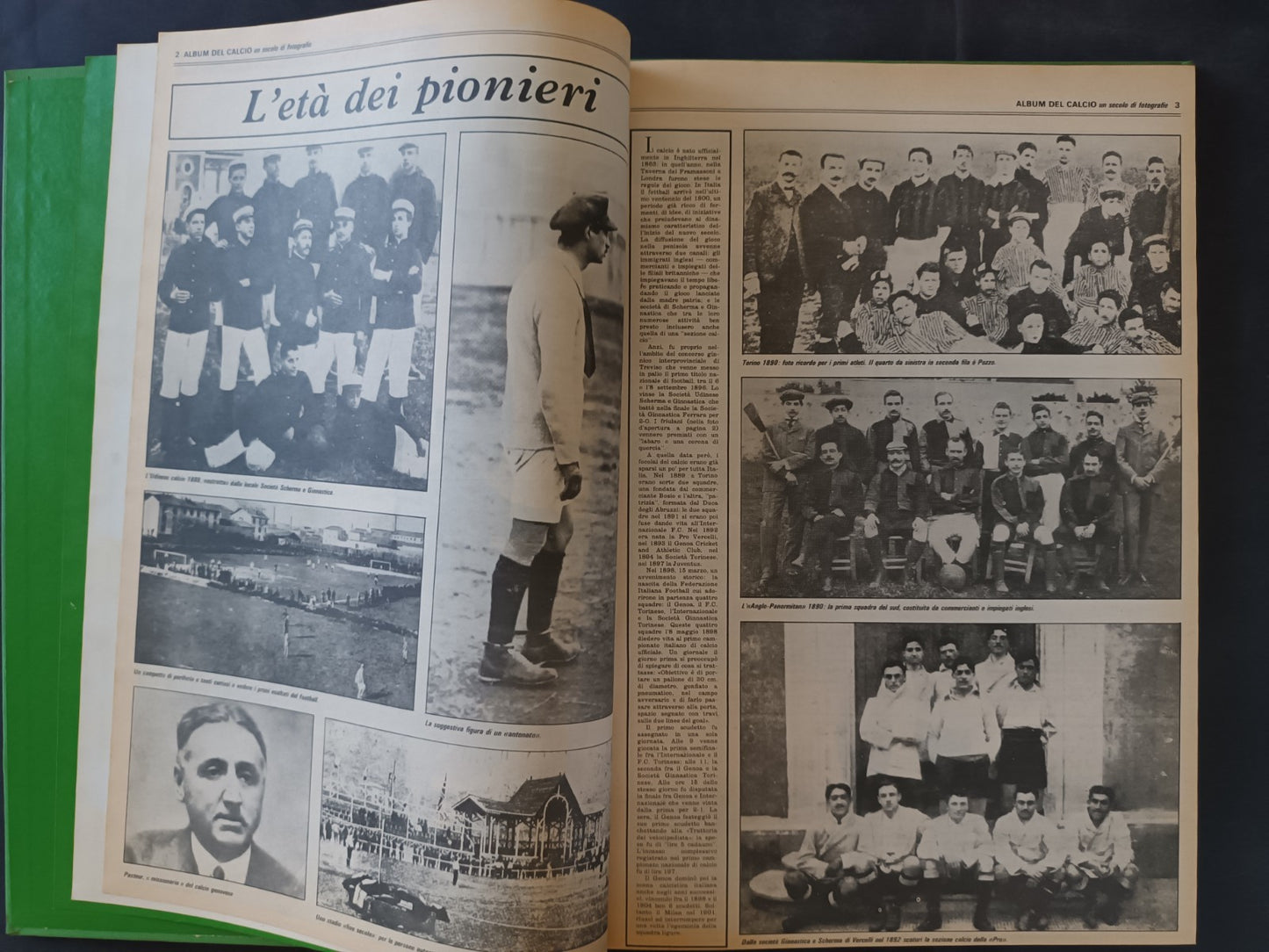 Album del calcio Un secolo di fotografie