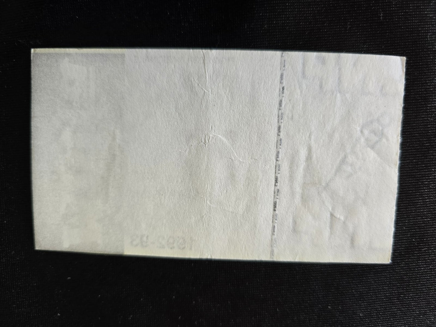 Biglietto Ticket Milan Torino campionato serie A 1992/93 settore ospiti