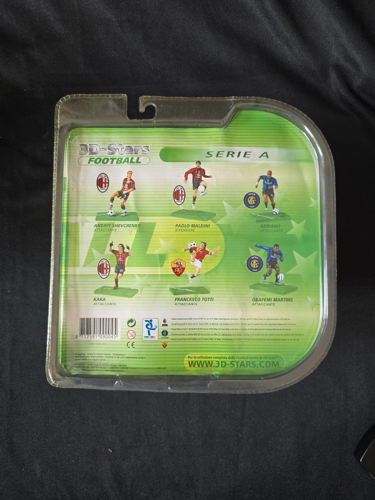 3D Stars Footbaal Obafemi Martins Fc INTER Action Figure sigillata