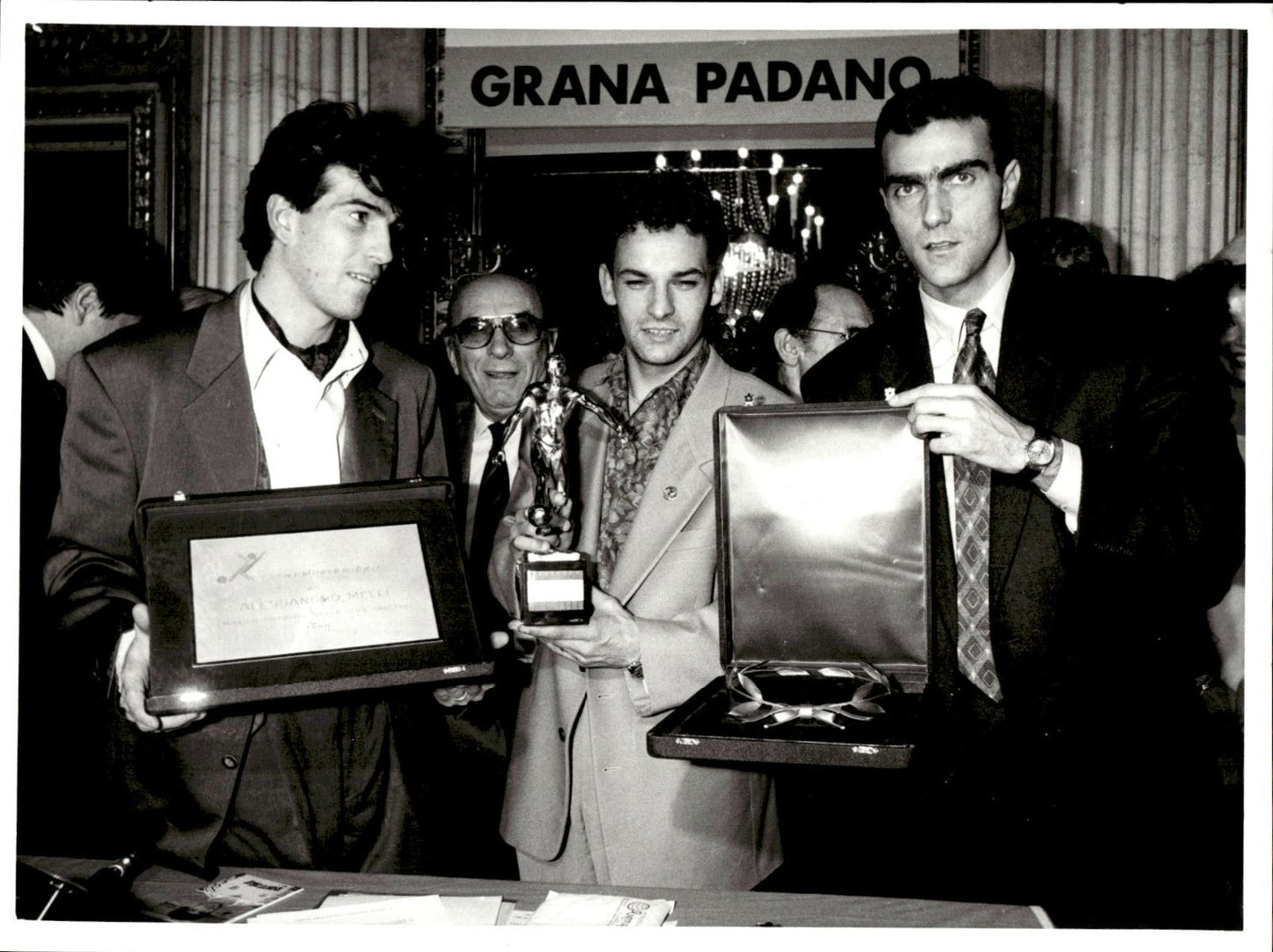 fotografia originale Inter Roberto Baggio Bergomi e Melli 2