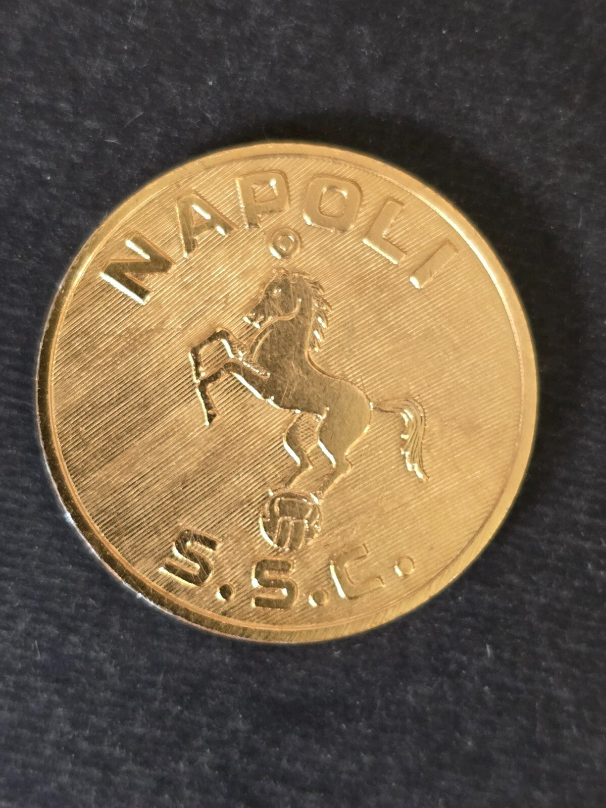 MEDALCALCIO 1971/72 medaglia moneta ssc Napoli Luigi Pogliana ed CORNO