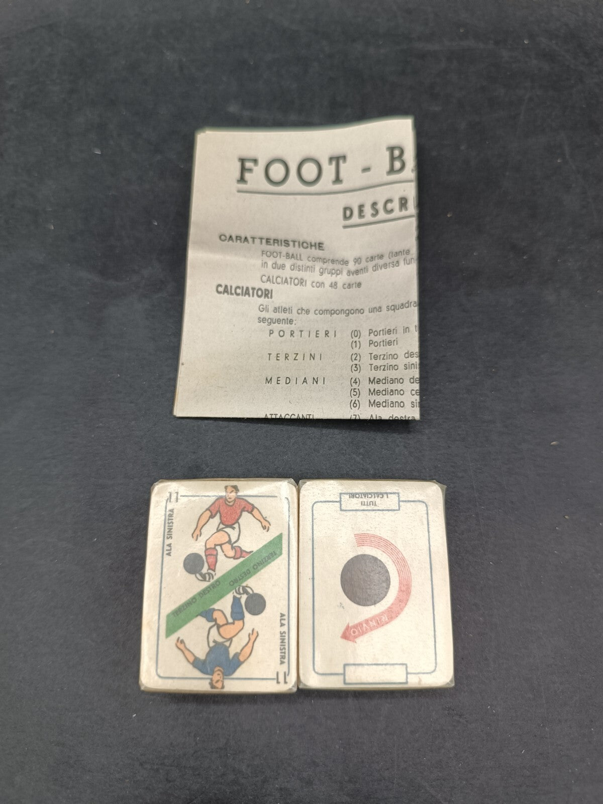 Mazzo carte da gioco mignon Creazione Bertino Football confezione granata