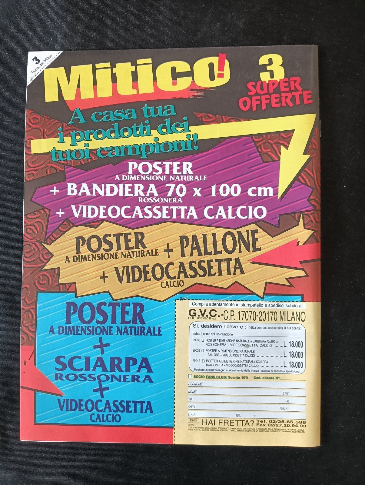 Rivista LA STORIA DEL MILAN n 3 Supercoppa