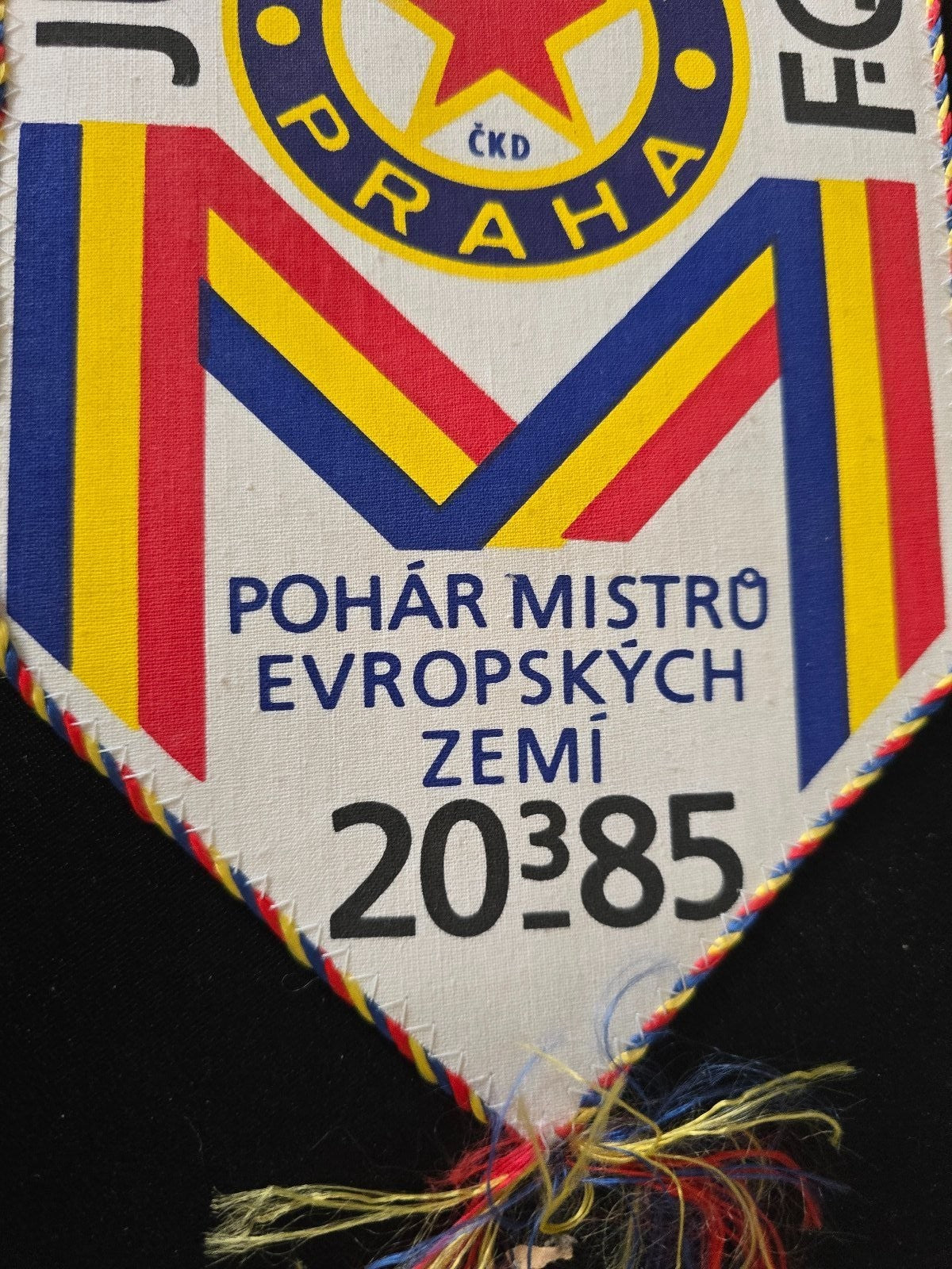 Gagliardetto pennant JUVENTUS FC coppa dei campioni vs Sparta Praga 1985