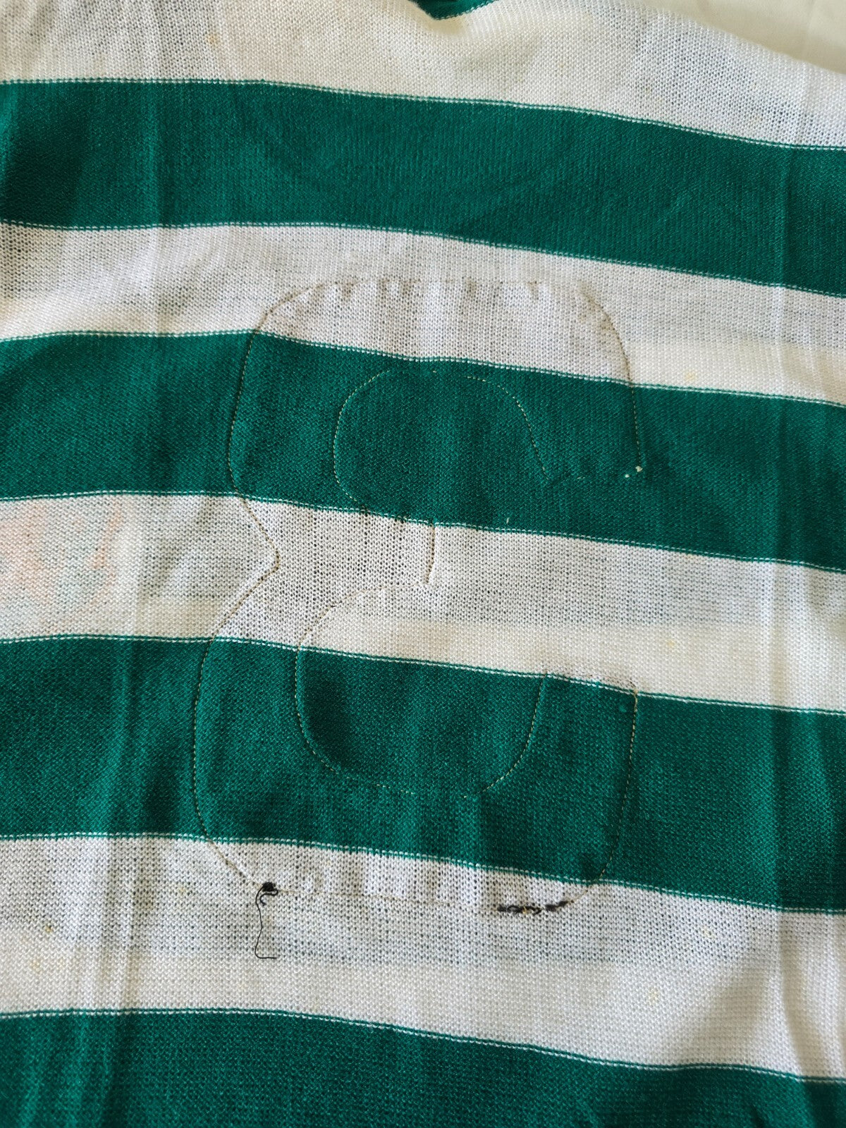 Maglia vintage calcio Sporting Lisbona in lanetta nr 3 tg m