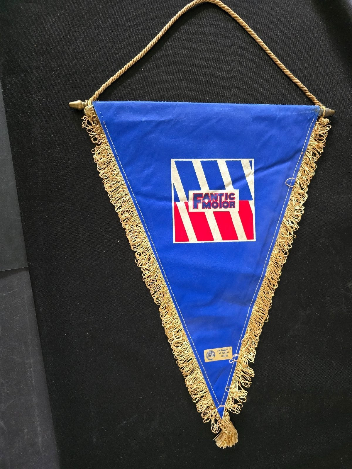 Gagliardetto pennant CALCIO COMO anni 80 retro sponsor Fantic Motor