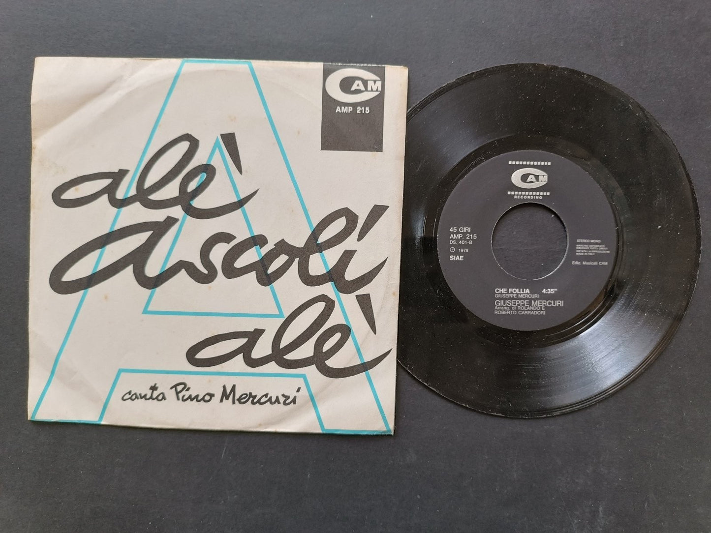 Vinile 45 giri ALE' ASCOLI ALE'