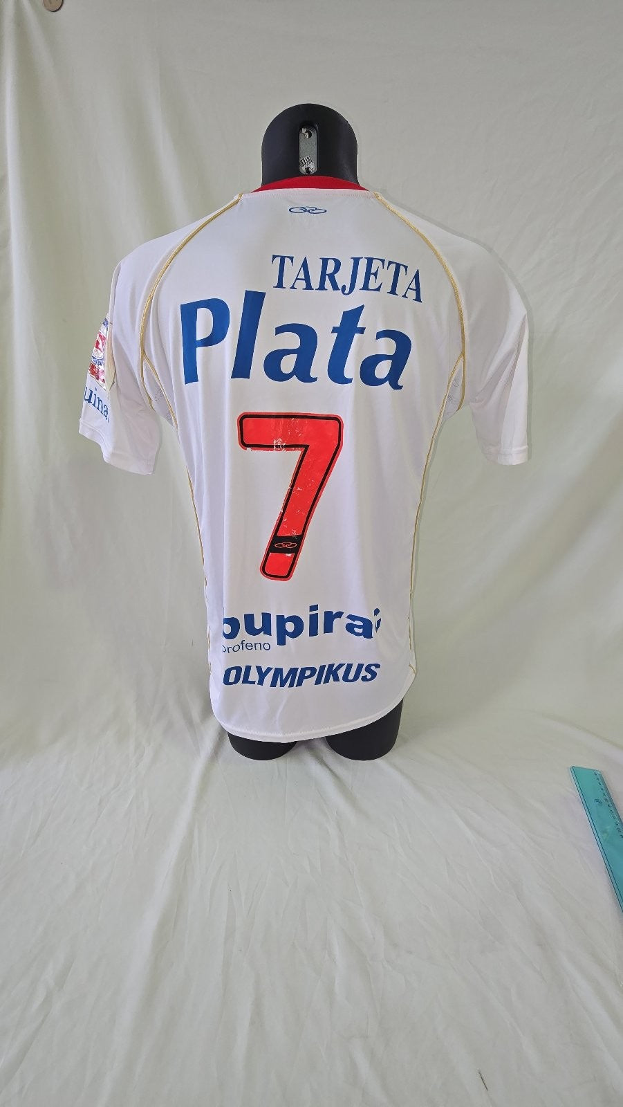 Maglia Camiseta Calcio Olympikus Argentinos Juniors nr 7 tg M (I)