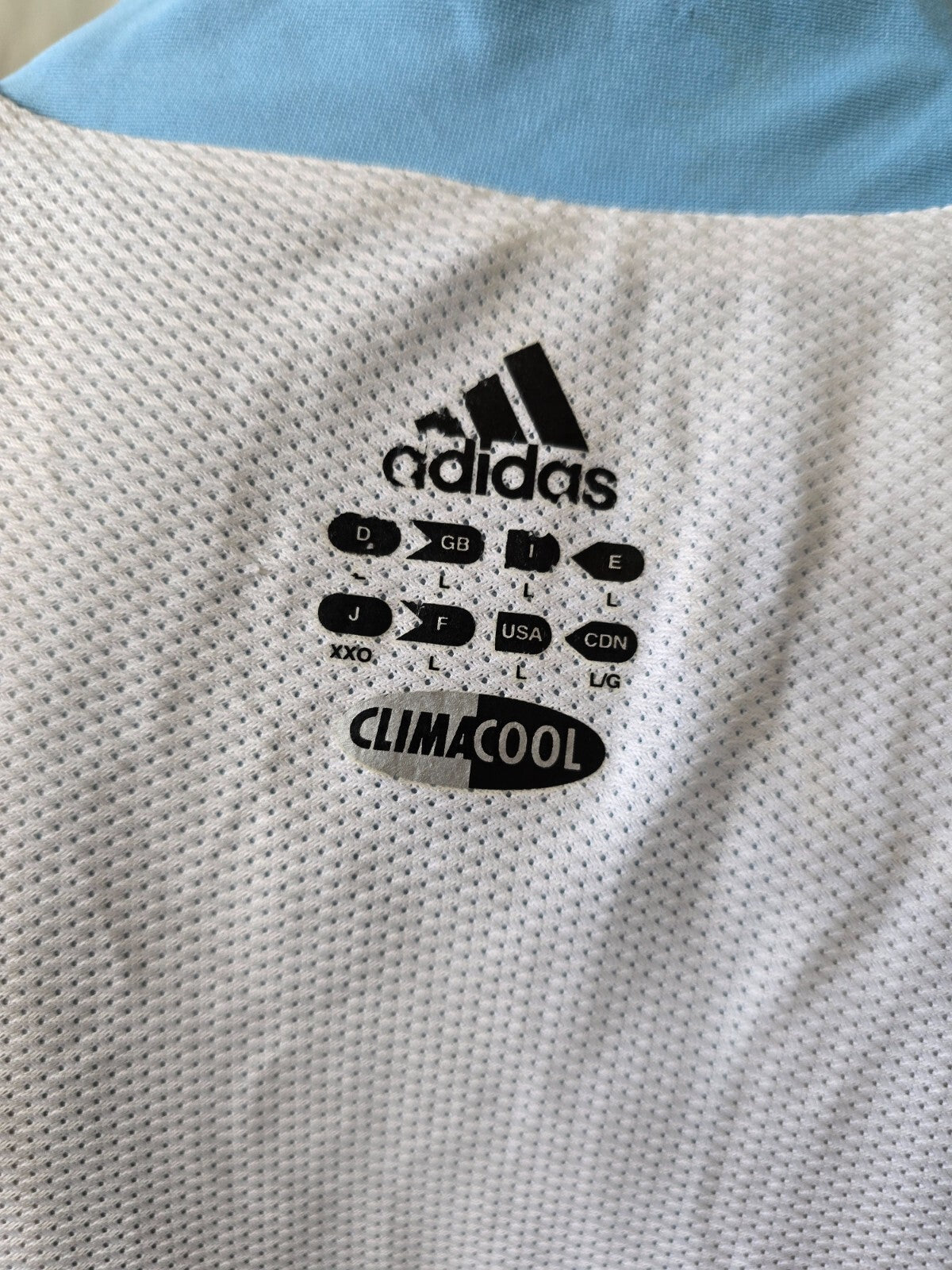 Maglia calcio ufficiale Argentina Luis Biglia 5 Adidas Climacool tg L