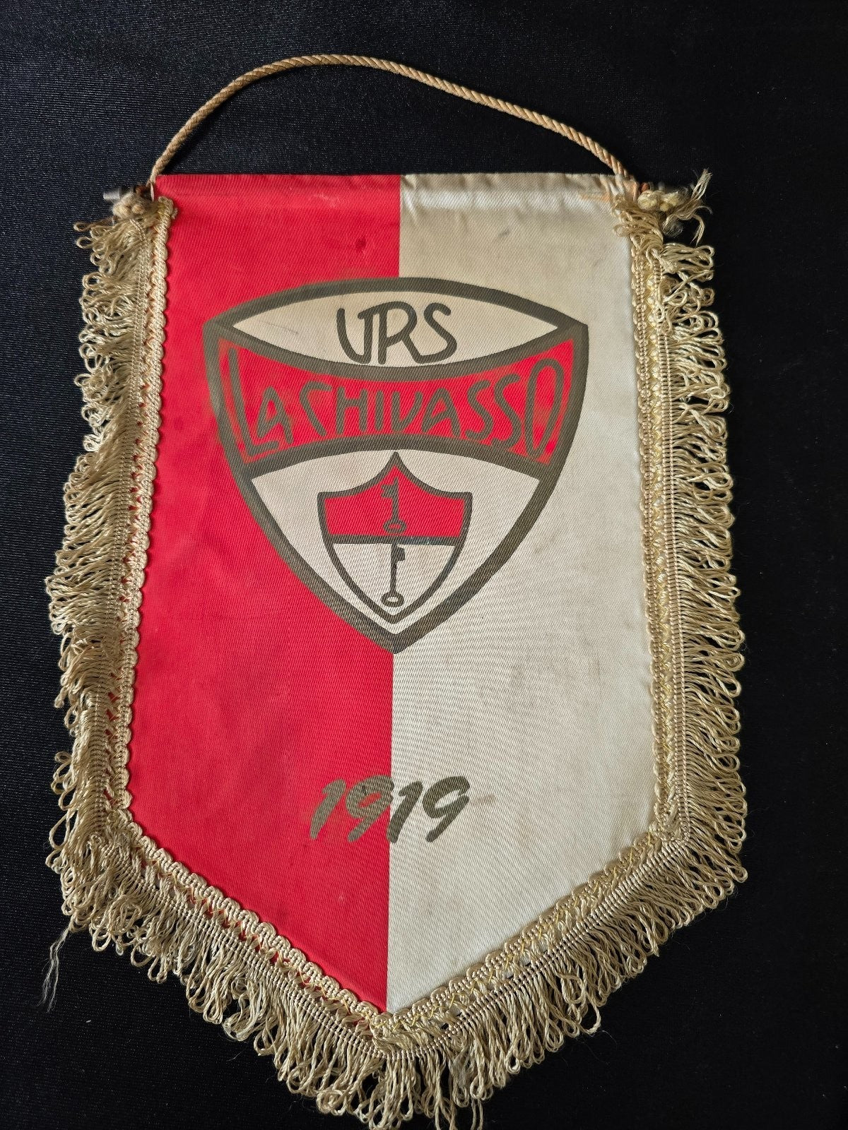 old Gagliardetto Pennant Urs La Chivasso 1919