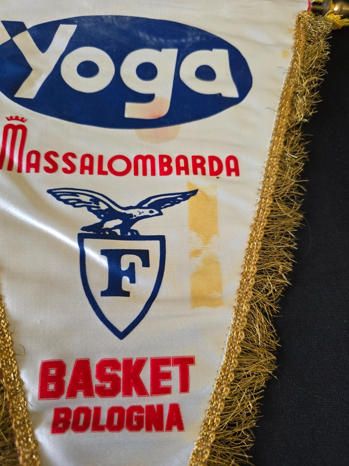 Gagliardetto Pennant YOGA MASSALOMBARDA FORTITUDO BASKET BOLOGNA originale