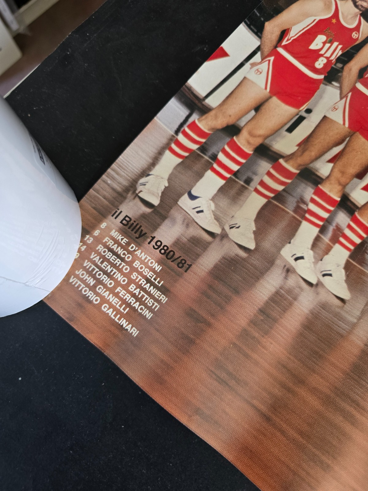 BILLY Olimpia Milano Basket poster originale dell'epoca 1980/81