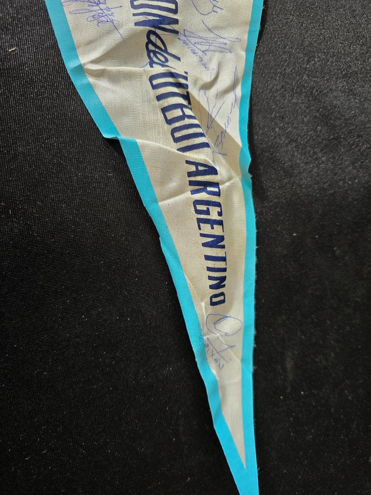 Gagliardetto pennant Banderin Afa Argentina Nazionale Autografato in originale B