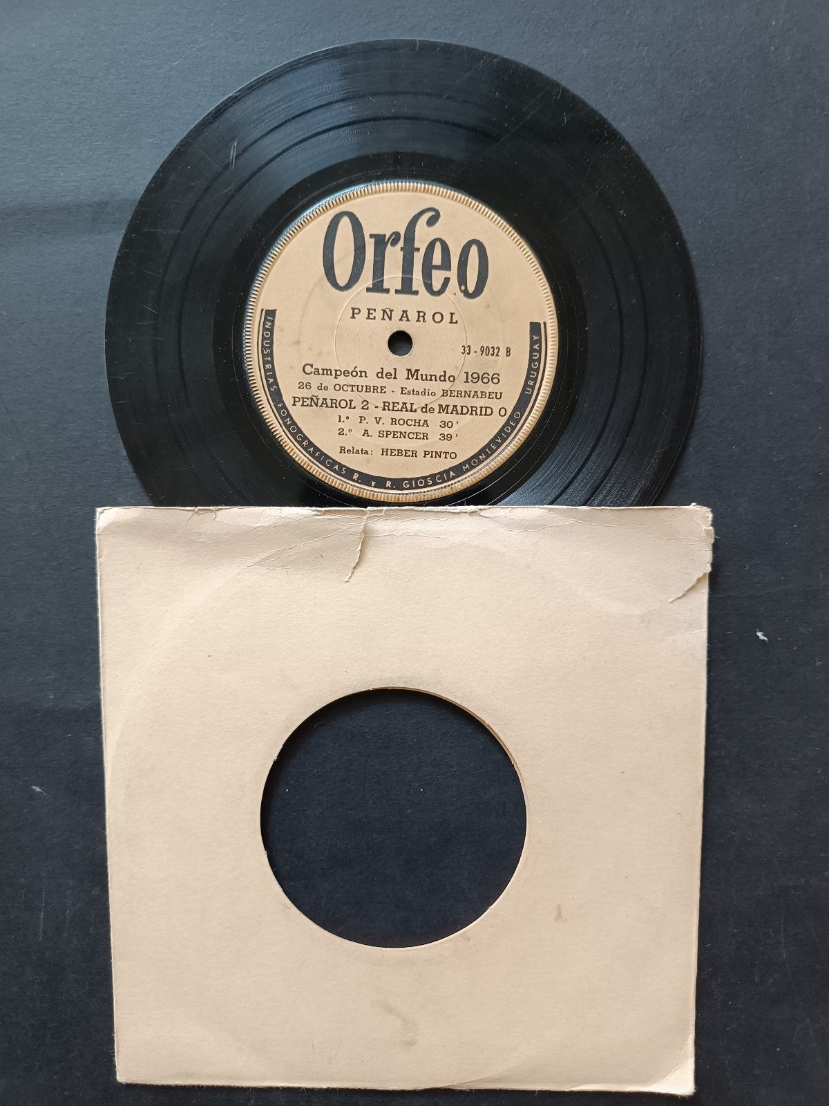 Vinile 45 giri CAMPEON DEL MUNDO 1966