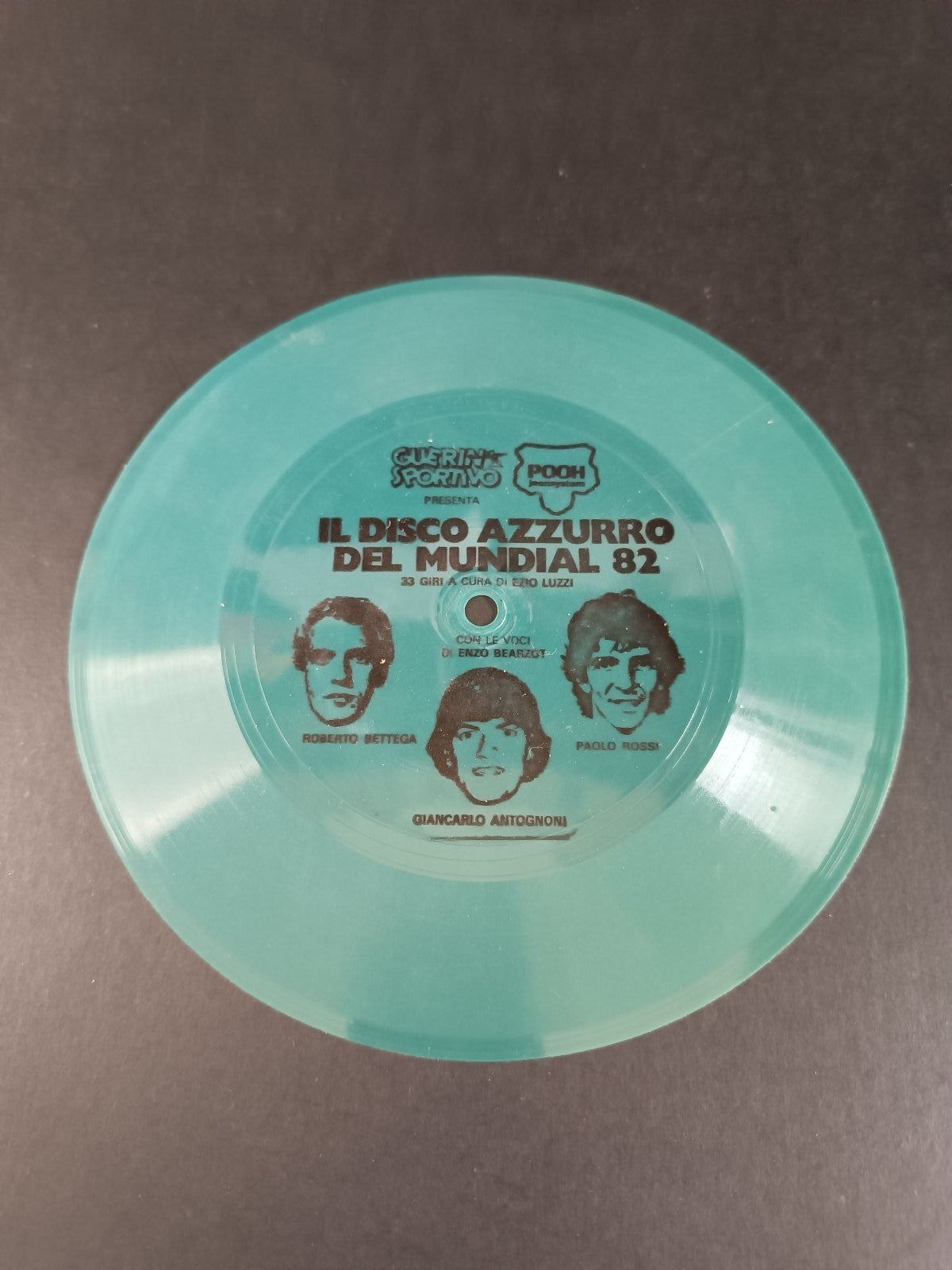 45 giri Guerin Sportivo Pooh disco azzurro del Mundial