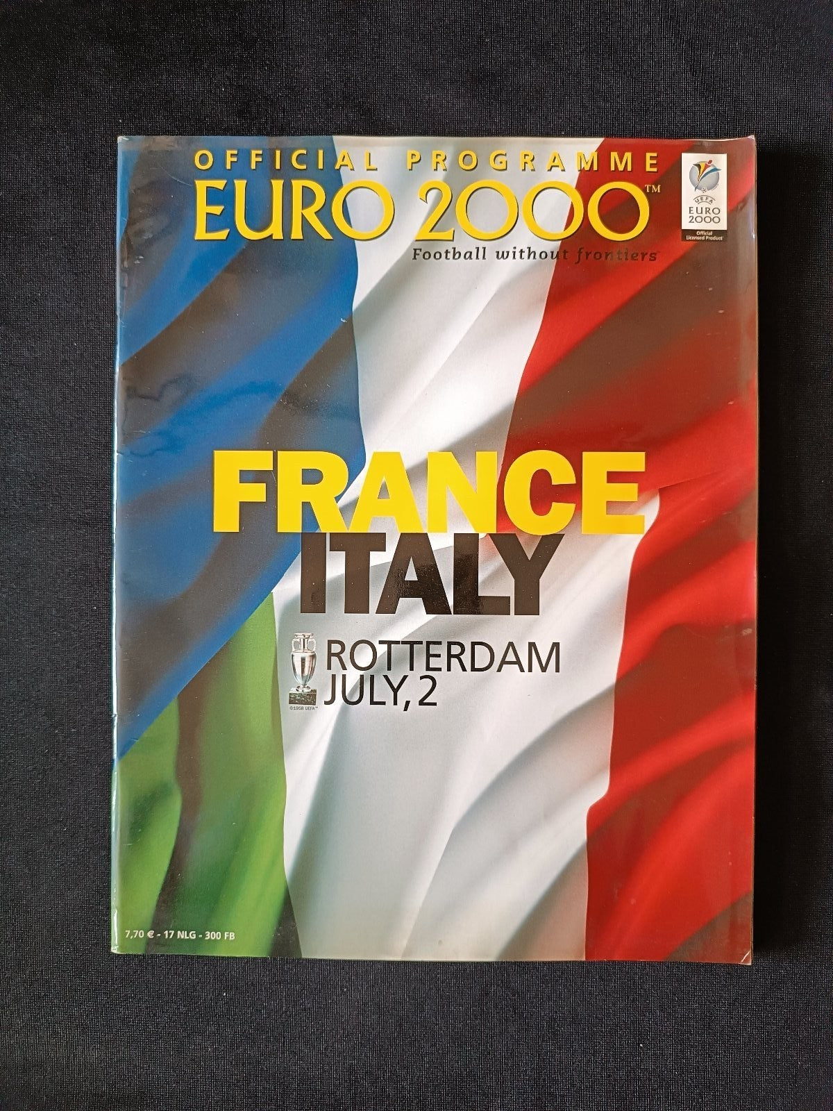 programma ufficiale Euro 2000 Francia Italia 2 luglio