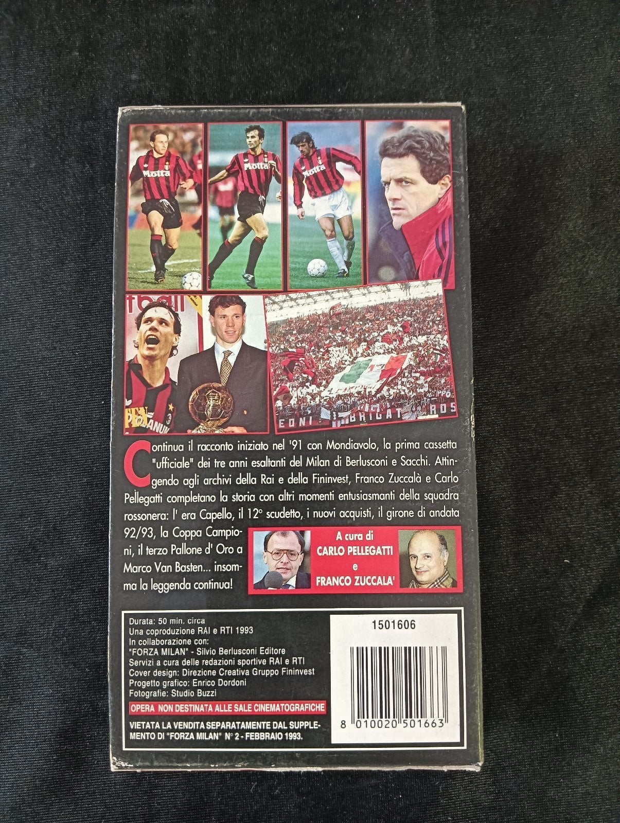 VHS MONDODIAVOLO 2 LA LEGGENDA ROSSONERA CONTINUA VideoRai