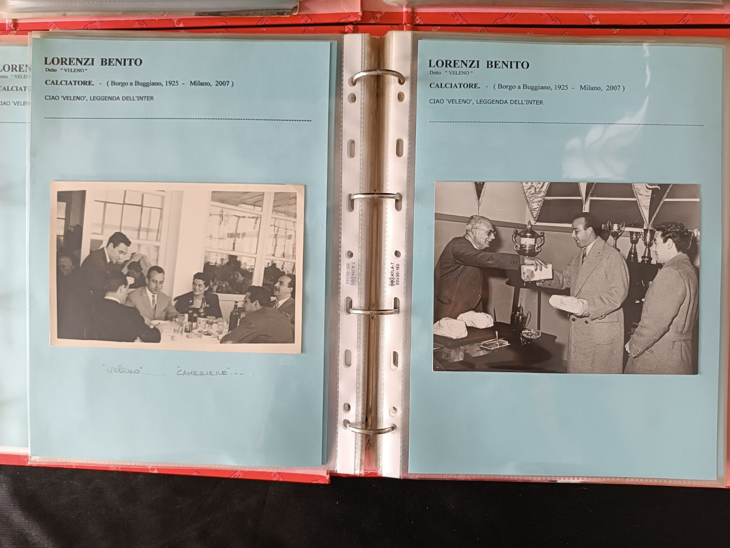 Collezione 314 foto orginali Lorenzi Benito Inter