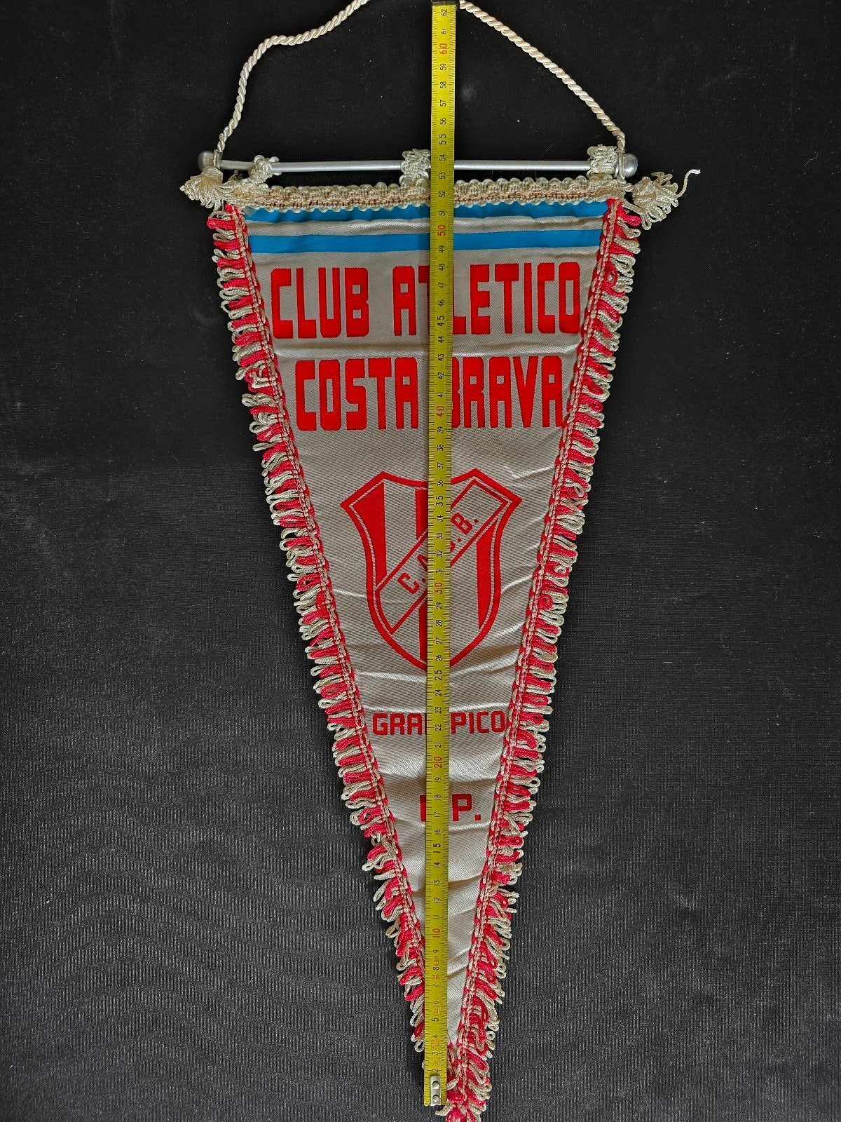 old Gagliardetto pennant banderin Club Atl�tico Costa Brava Gral Pico L.P.