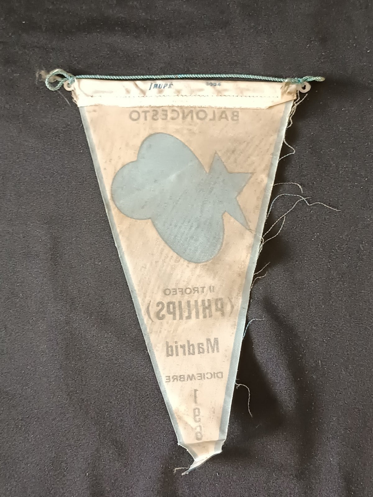 Gagliardetto Pennant Copa Latina Baloncesto FIBA Philips Madrid 1965