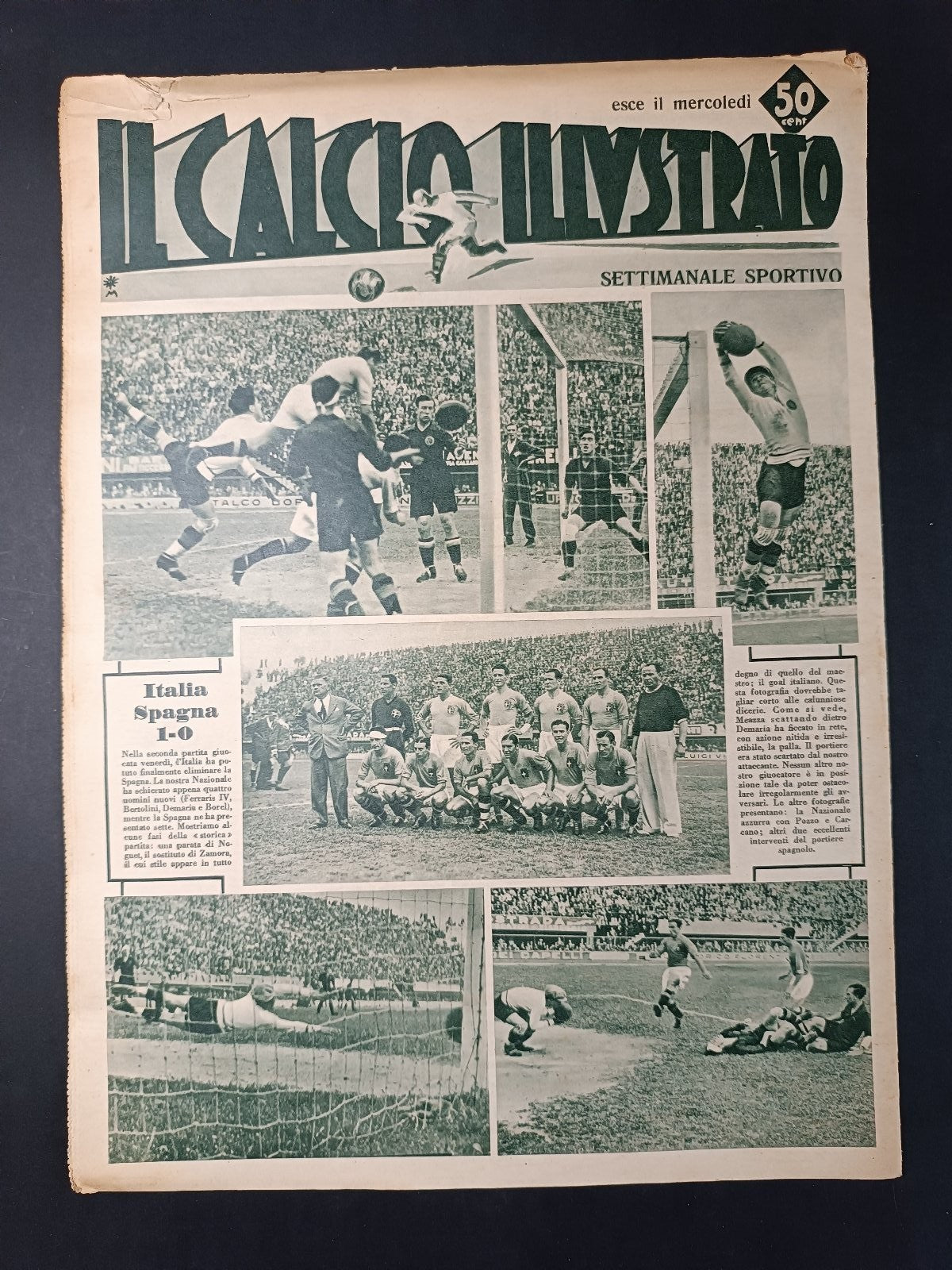 Rivista IL CALCIO ILLUSTRATO numero 23 anno 1934 Italia
