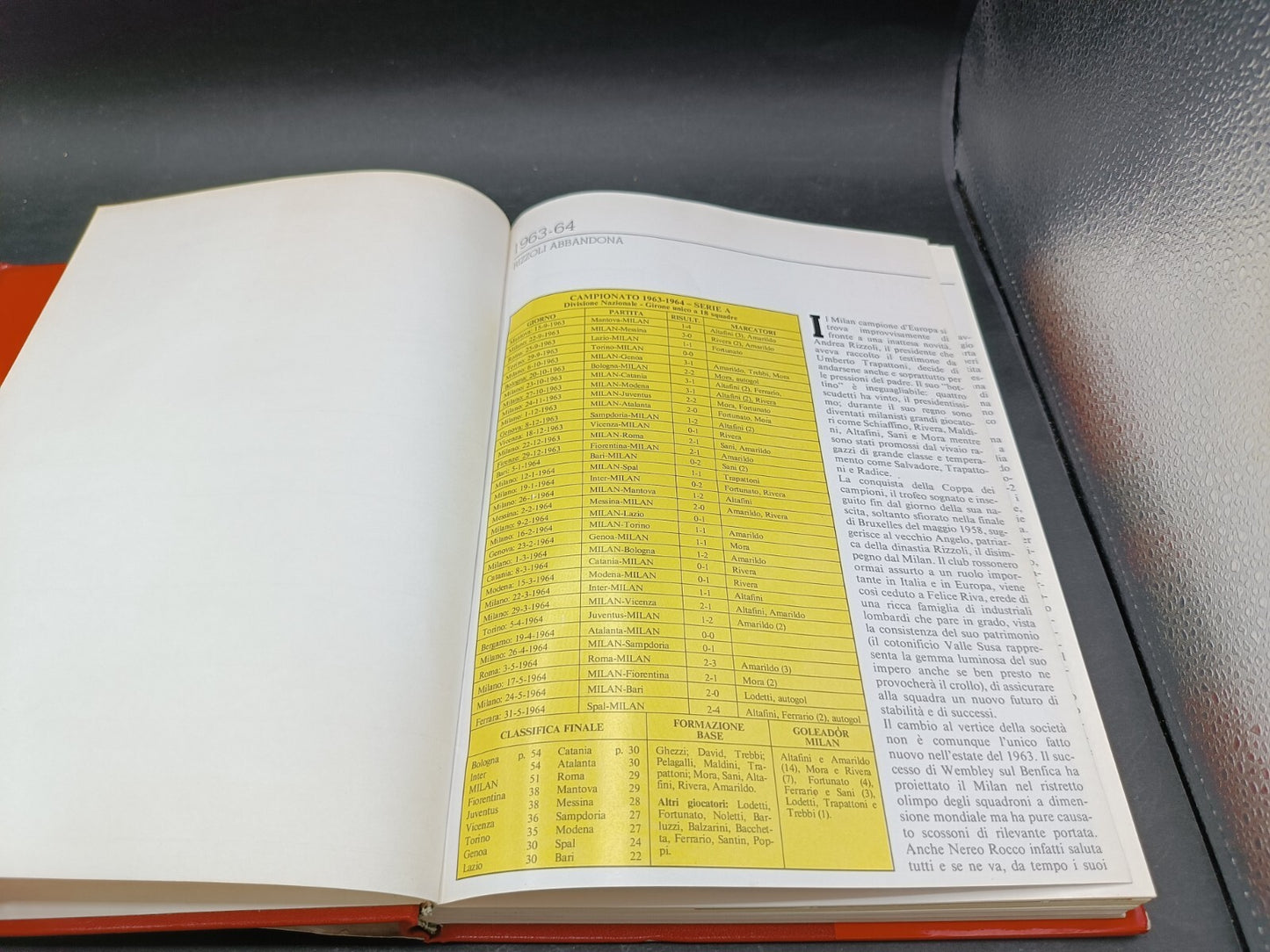 Libro Storia del Milan dal 1963-64 Forte Editore