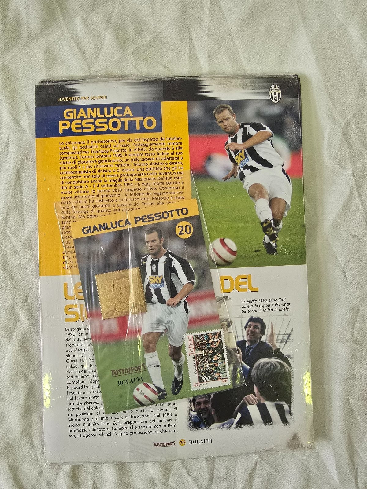 medaglia Juventus per sempre Tuttosport Bolaffi nr 20 Pessotto sigillata