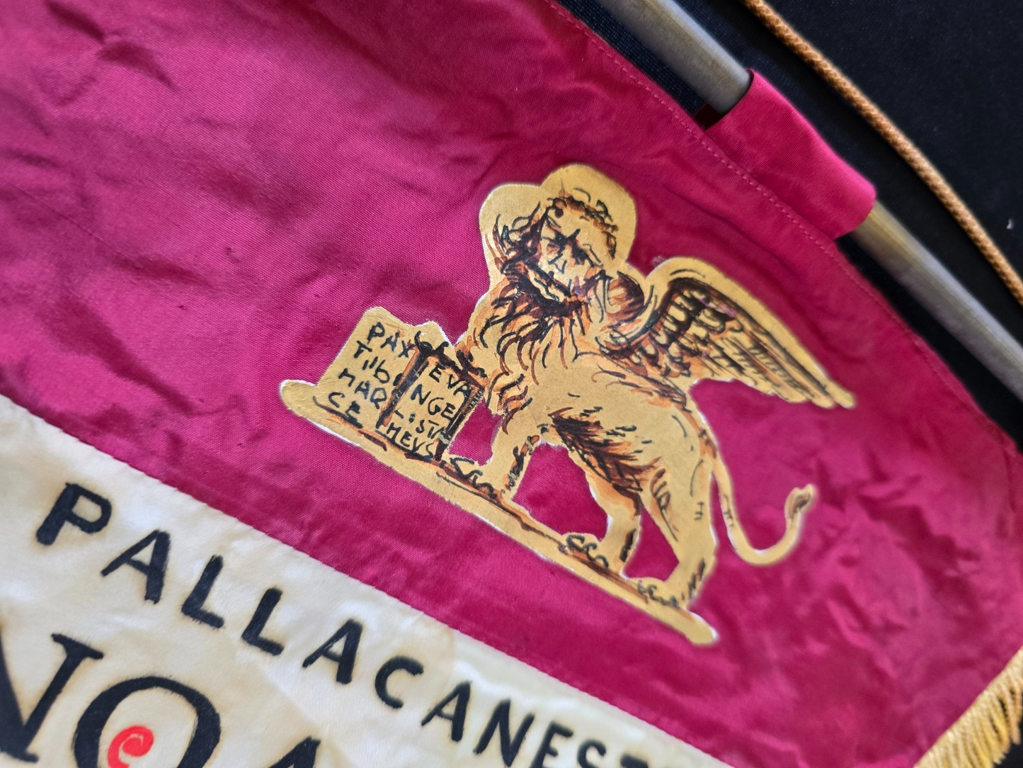 Gagliardetto Pennant PALLACANESTRO NOALEX REYER VENEZIA BASKET originale ANNI 70