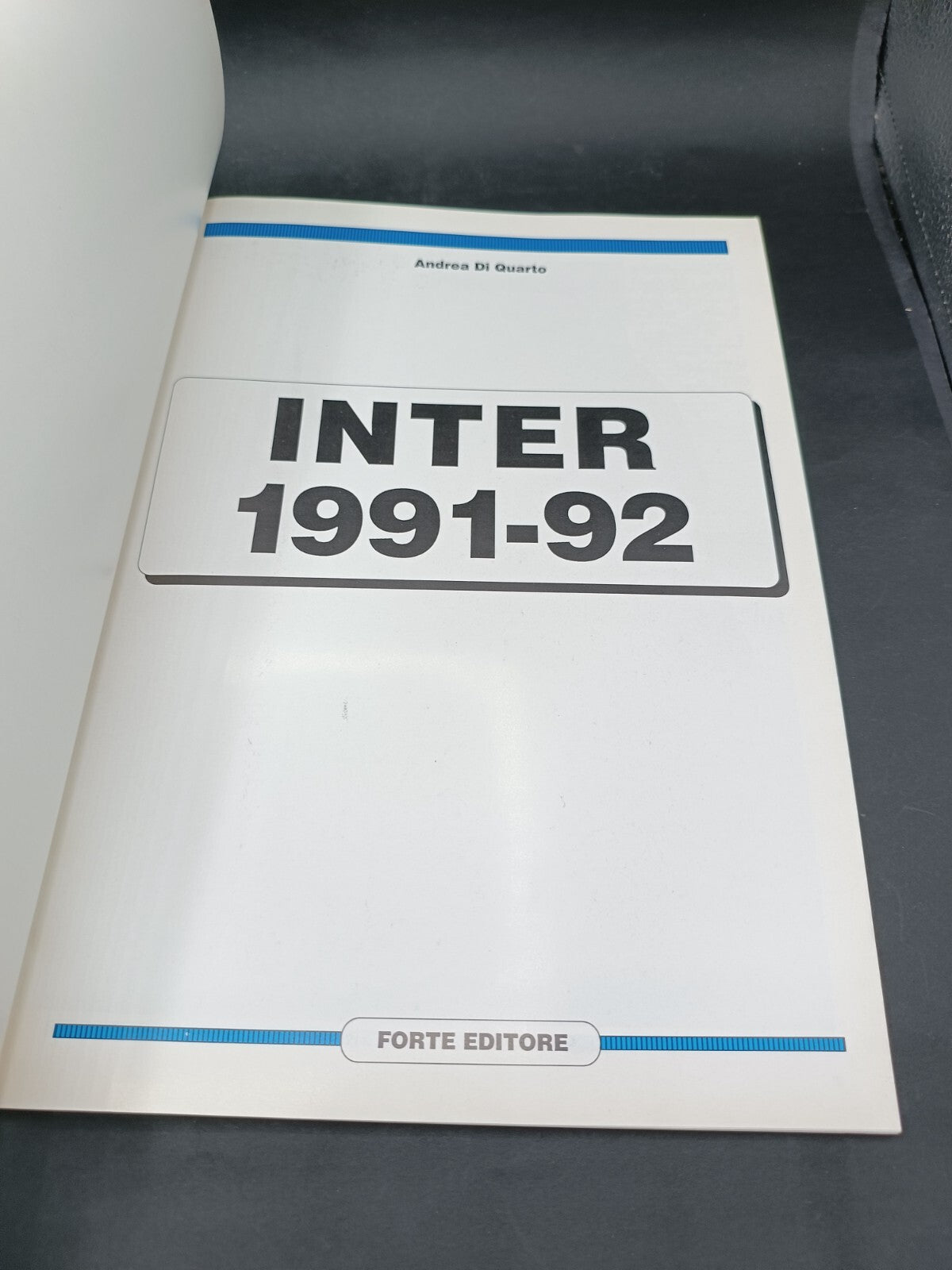 Libro Forte Editore Inter 91-92 1991
