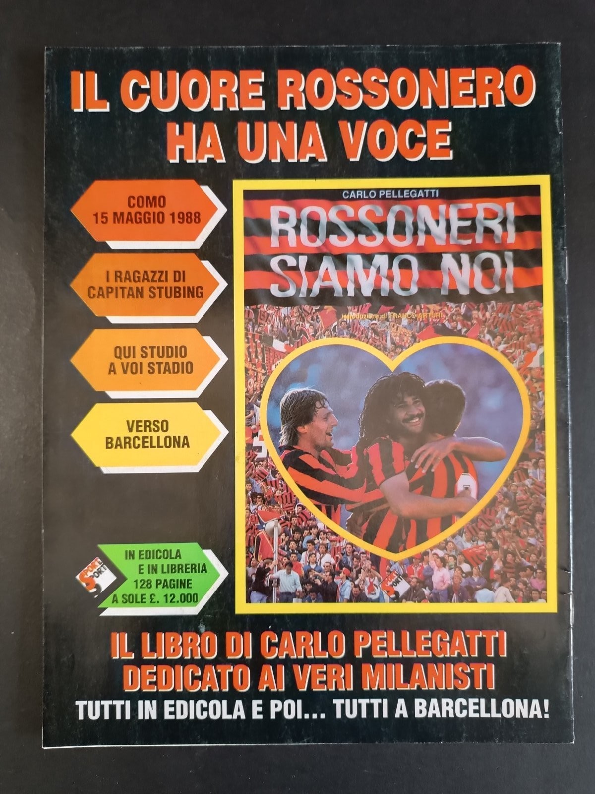 programma ufficiale OGGI MILAN 20 maggio 1989 Cesena Tassotti