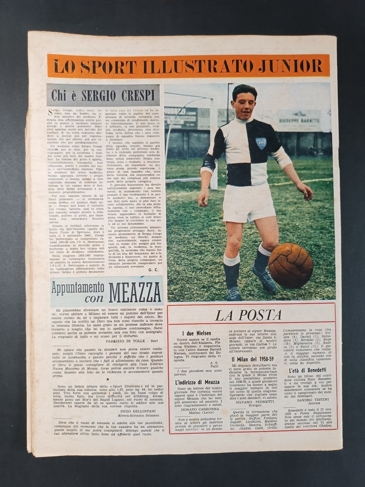 Rivista LO SPORT ILLUSTRATO numero 18 anno 1963 Juve/Inter