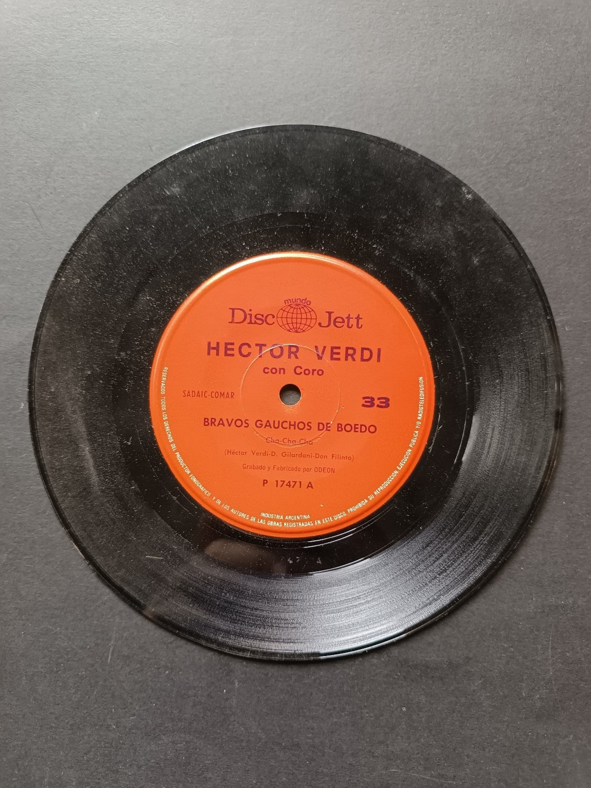 Vinile 45 giri Bravos Gauchos De Boedo