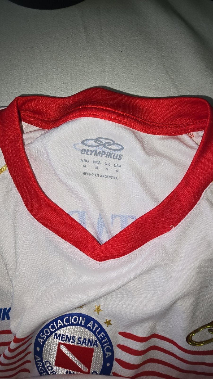 Maglia Camiseta Calcio Olympikus Argentinos Juniors nr 7 tg M (I)