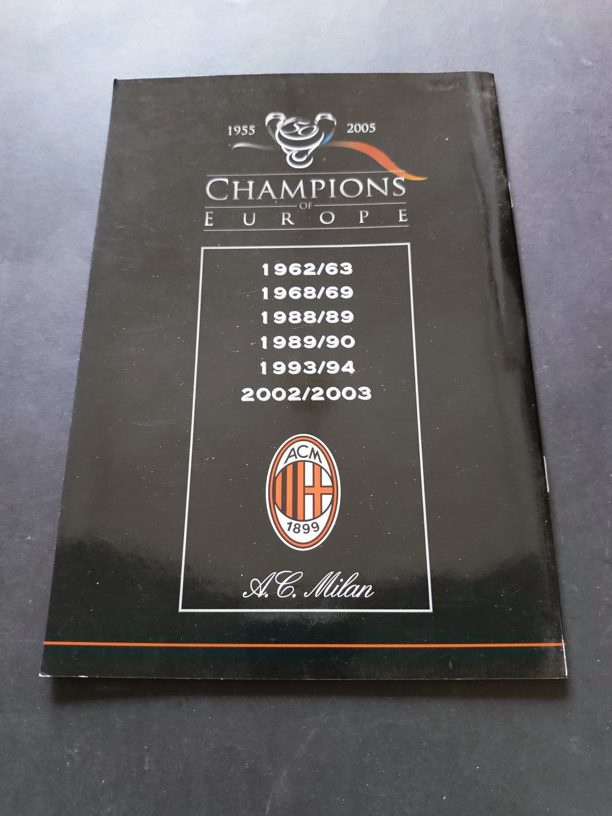 programma Ufficiale Champions League MILAN SCHALKE 04 6 dic 2005
