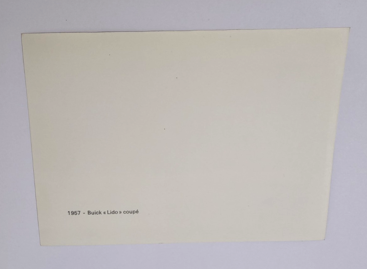 FOTO originale 1957 Buick Lido coupè PININFARINA 177x127 mm fianco