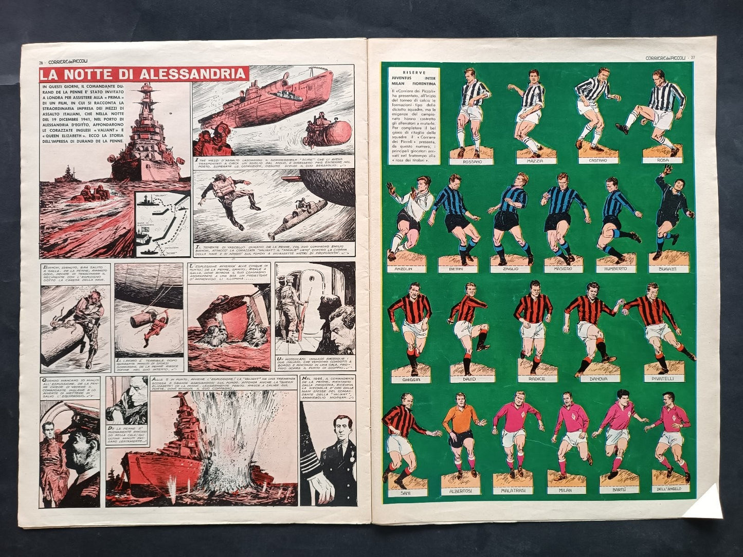rivista Corriere dei piccoli anno 1962 numero 3 Inter Milan