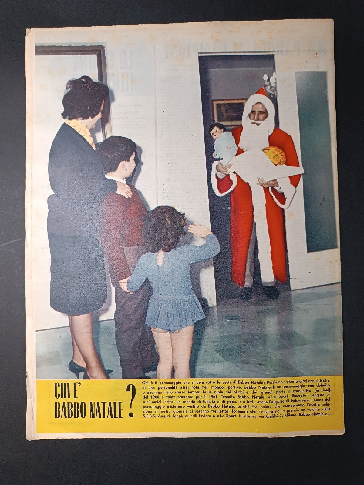 Rivista LO SPORT ILLUSTRATO numero 51 anno 1960 Inter/Juventus