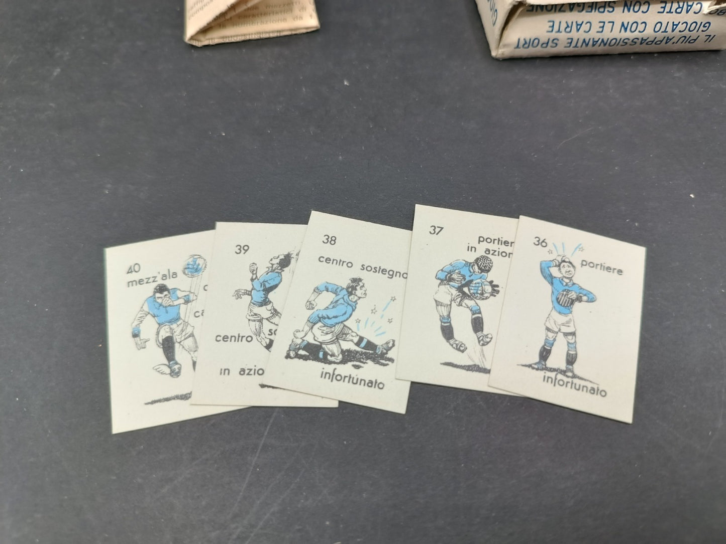 Gioco del calcio Vassone Torino carte mignon