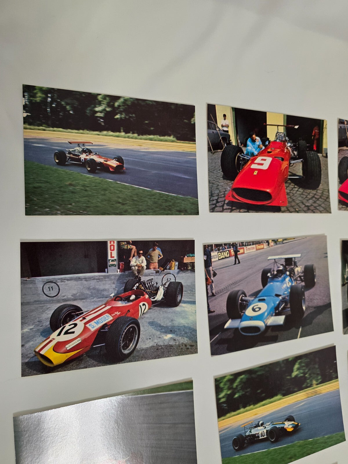 Gran Premio D'Italia Monza 1968 formula 1 F1 Folder dell'epoca 16 postcard