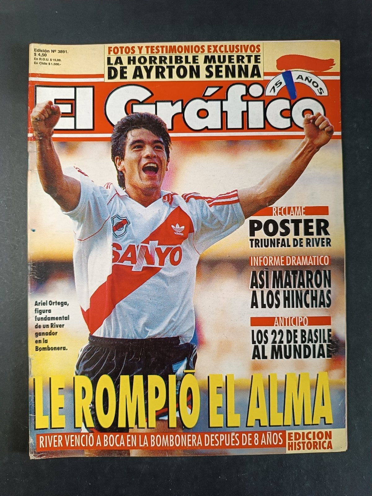 Rivista EL GRAFICO numero 3891 anno 1994 - Ortega(senza poster)