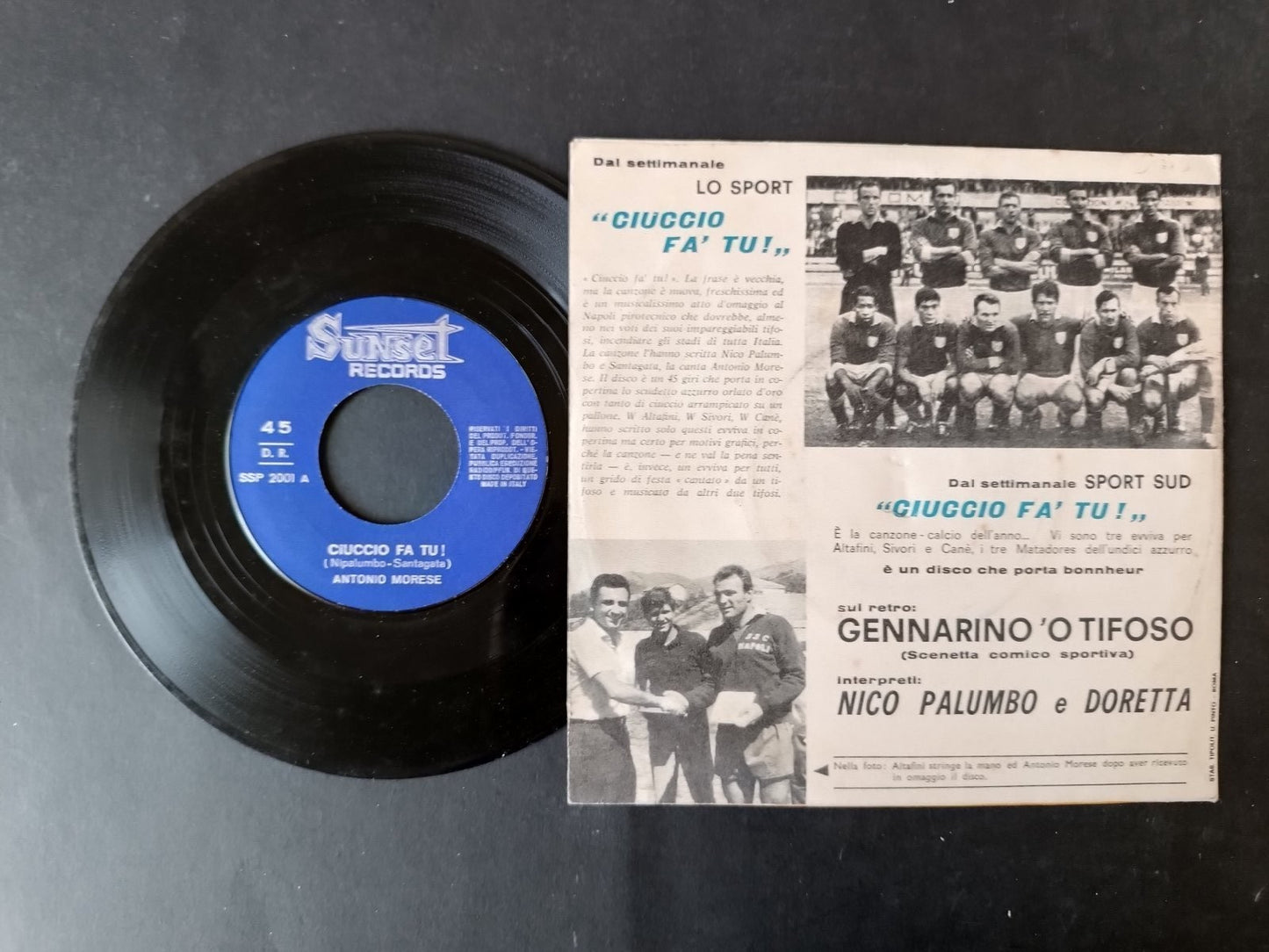 Vinile 45 giri CIUCCIO FA' TU! Napoli