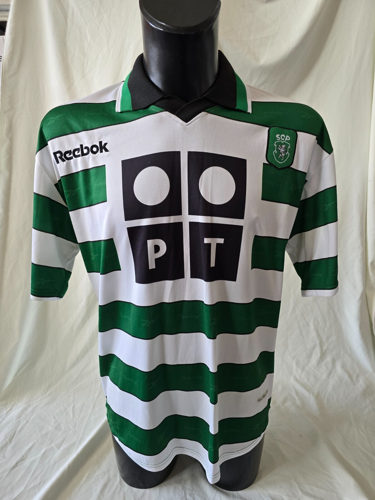 Maglia reebok match worn 2001 Sporting Clube de Portugal nr 25 João Pinto tg L