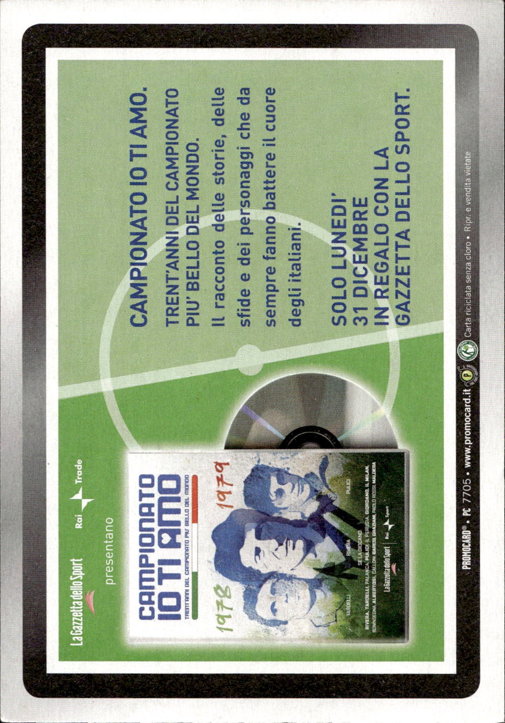 cartolina calciatori campion io ti amo Juventus