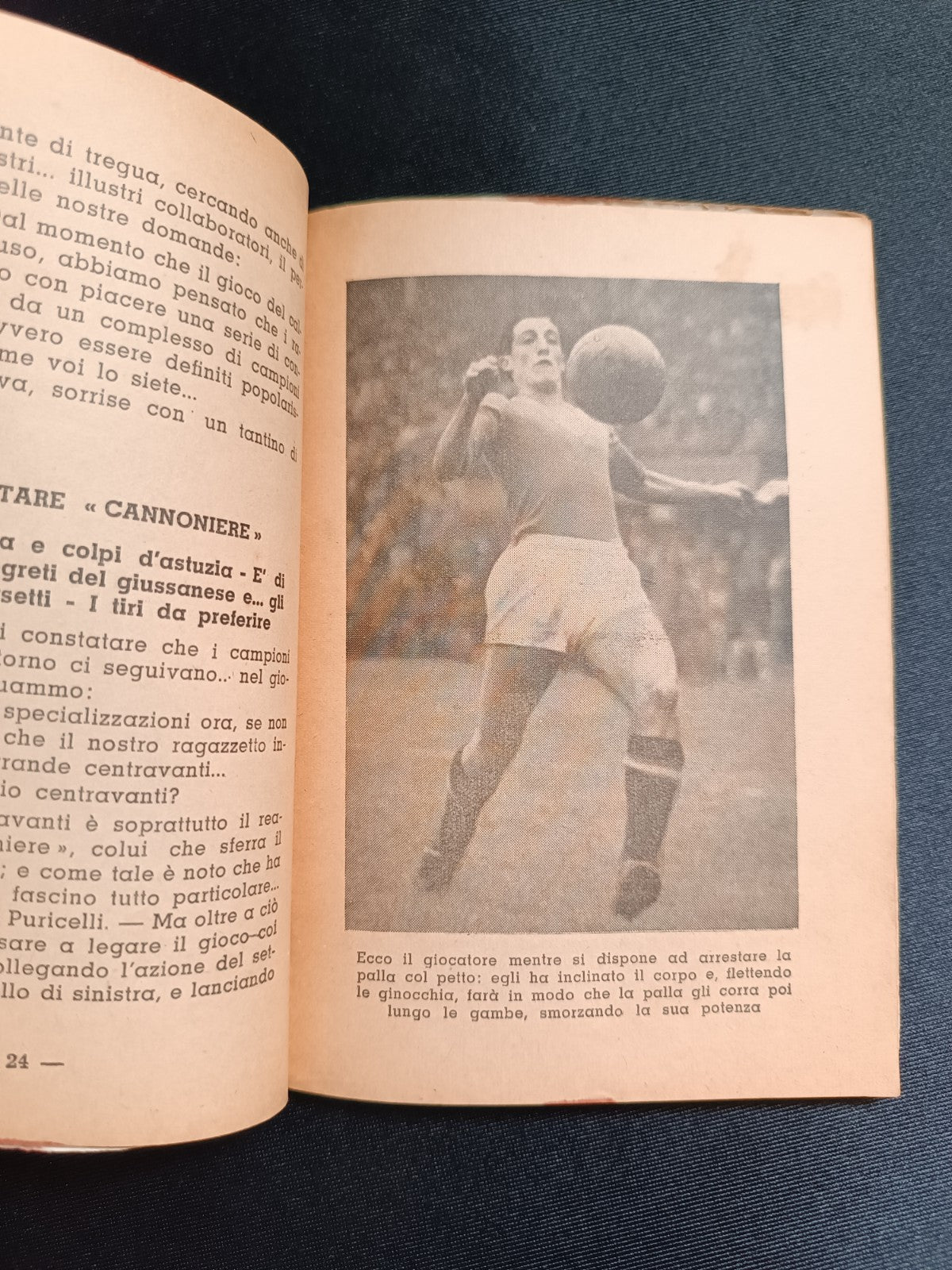Libro fotografico Calciatori si diventa -Vicenzo Baggiolio edizioni Audace 1942