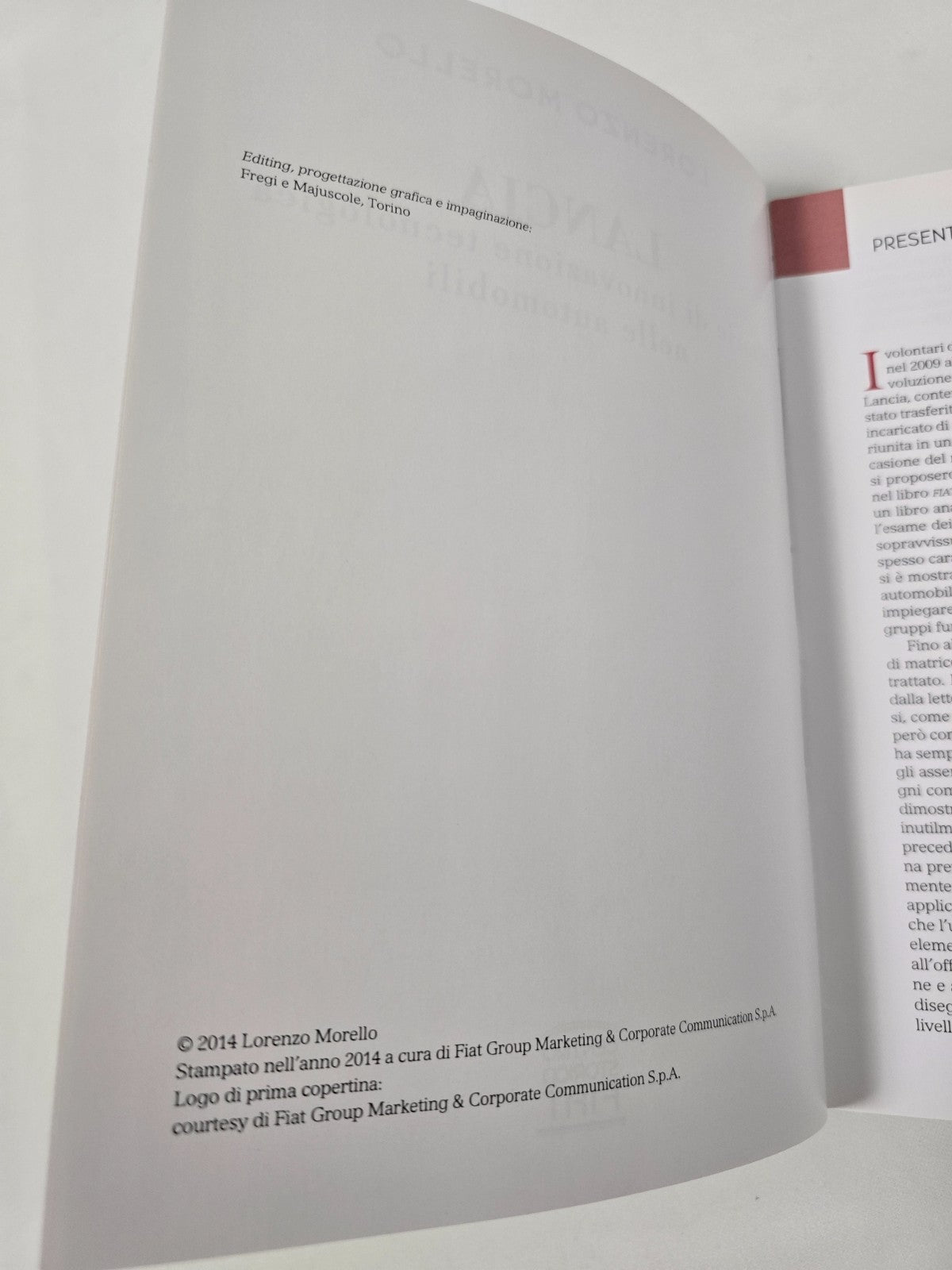 libro LANCIA Lorenzo Morello Centro Storico Fiat 2014 rarita' Lambda Fulvia d24