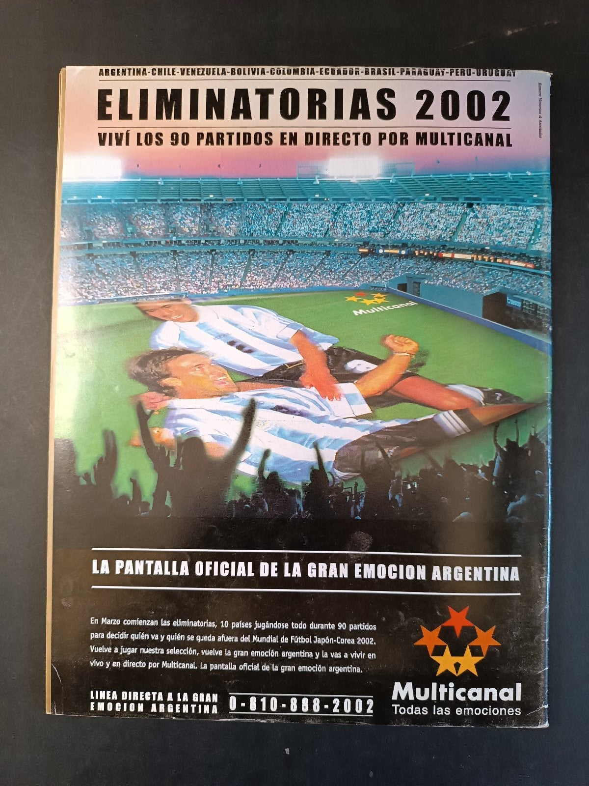 Rivista EL GRAFICO numero 4198 anno 2000 Saviola/Aimar/Fangio (con poster)