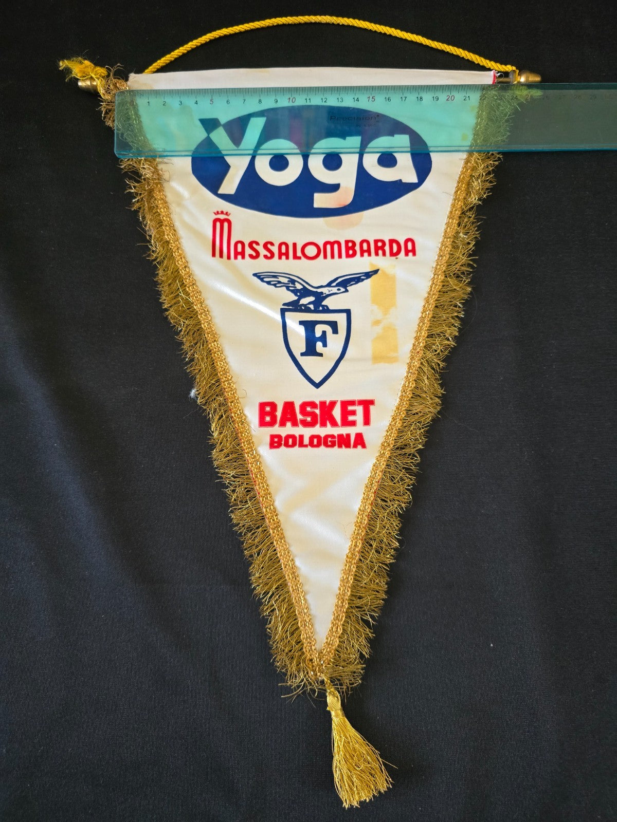Gagliardetto Pennant YOGA MASSALOMBARDA FORTITUDO BASKET BOLOGNA originale